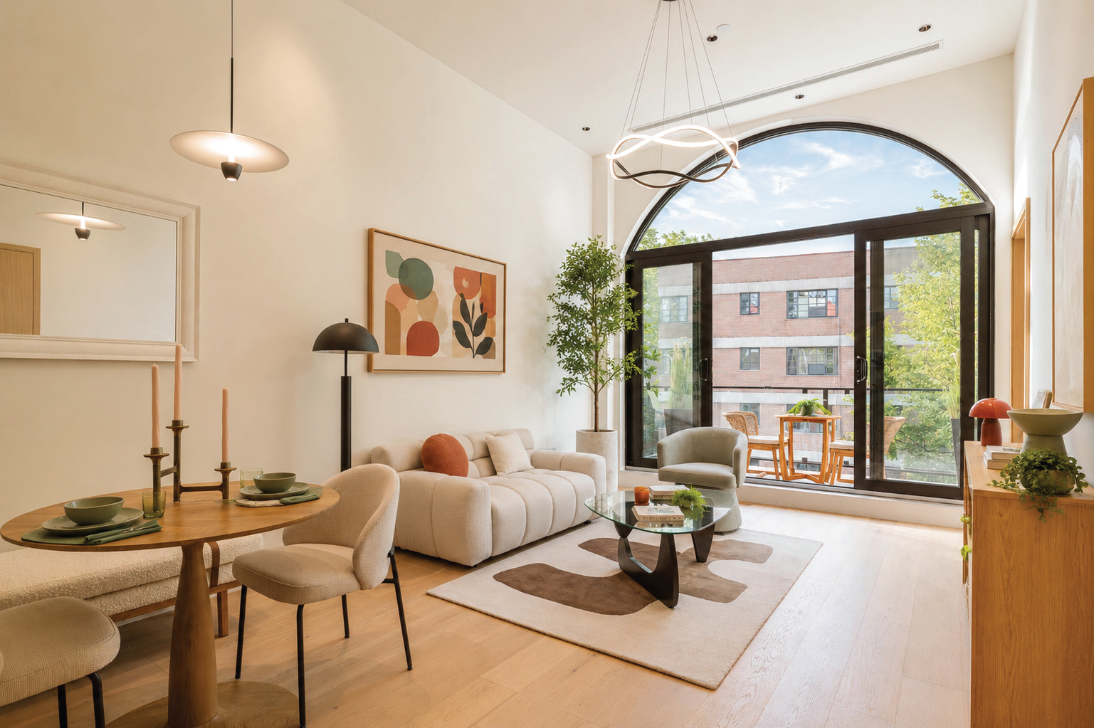 Sunlit living room